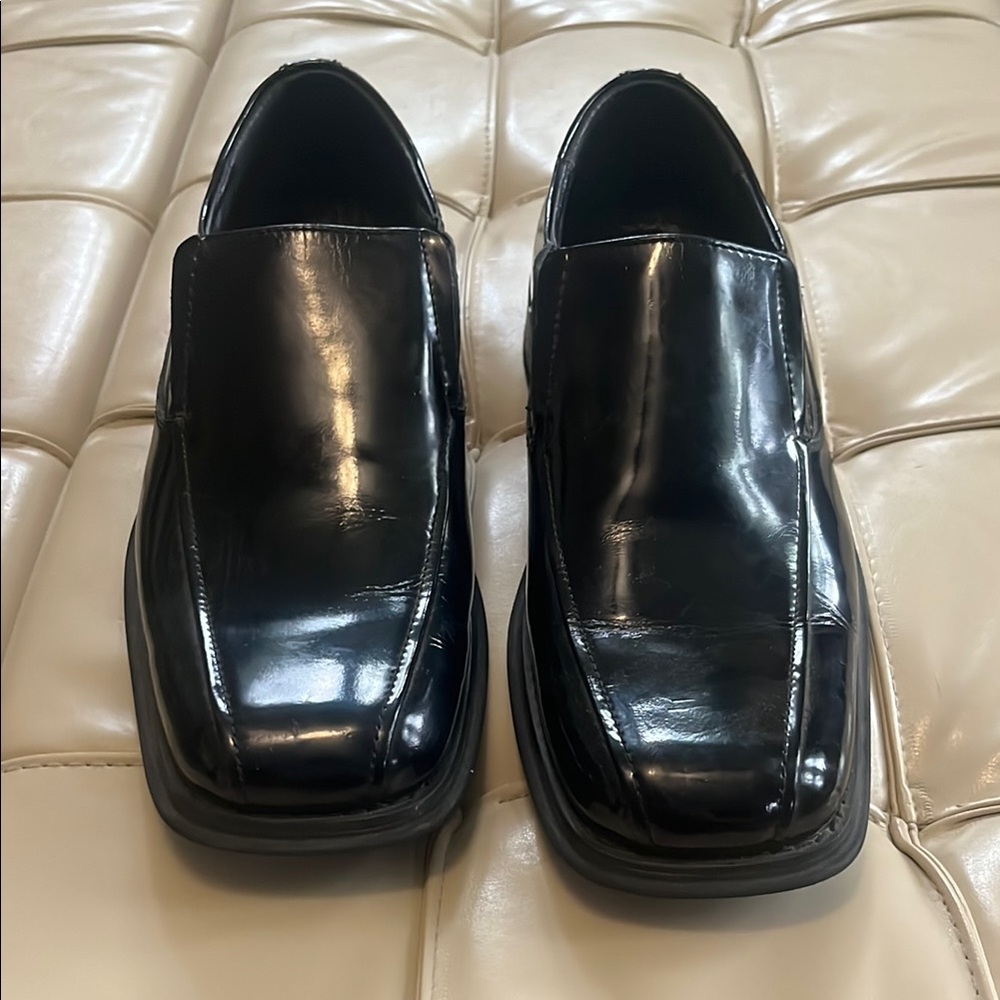 Men's Black Leather Loafers
